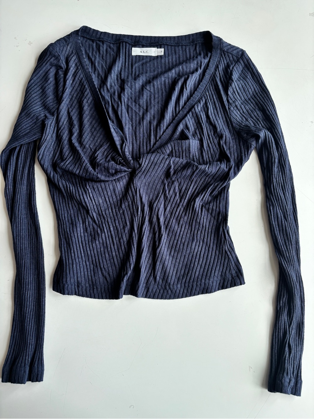 A.L.C. Lizzy Top in Deep Navy